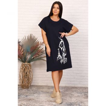 Женская туника М-703 темно-синий