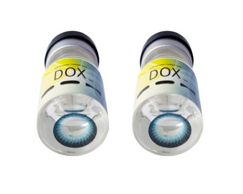 Купить Голубые контактные линзы с диоптриями от DOX