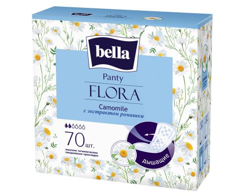 Ежедневные прокладки Bella Panty Flora Camomile 70 шт