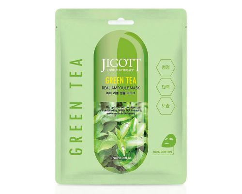 Ампульная маска с экстрактом зеленого чая от JIGOTT