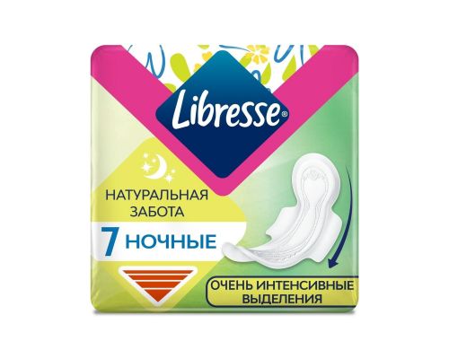 Libresse гиг прокладки Natural Care Maxi Goodnight 7 шт.