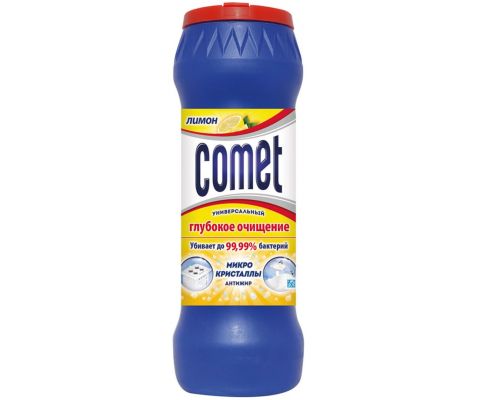 Порошок чистящий с дезинфицирующими свойствами "Comet с хлоринолом Лимон" 475г.