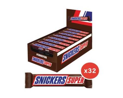 Snickers super 4*32*80г 