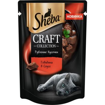 Sheba Craft кус гов в соусе 28*75г