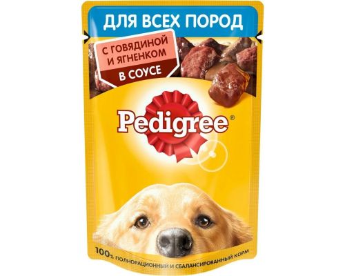 Педигри  для вз. собак гов./ягнен.  85гр*28