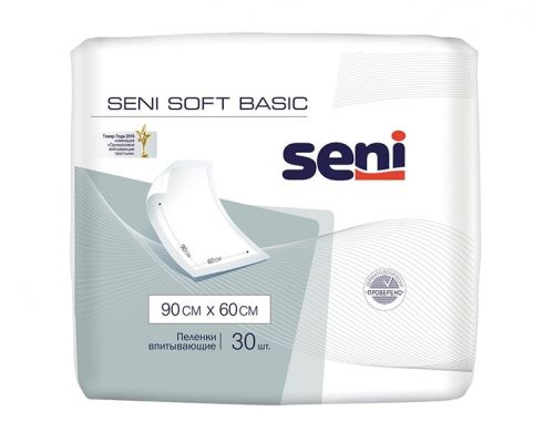 Пеленки гигиенические Seni Soft Basic 90 x 60 см 30 шт.