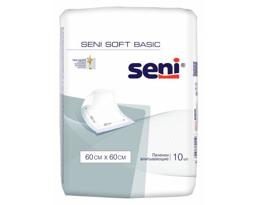 Пеленки гигиенические Seni soft Basic 60 x 60 см 10 шт.