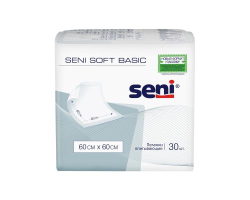 Пеленки гигиенические Seni soft Basic 60 x 60 см 30 шт.