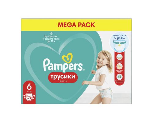 PAMPERS Подгузники-трусики Pants Extra Large Мега Упаковка 76