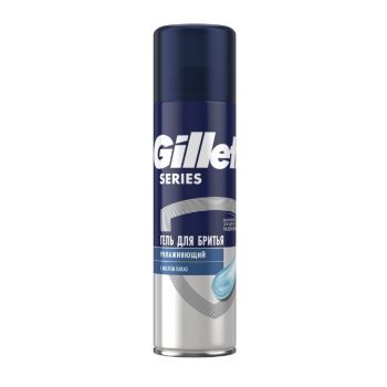 GILLETTE TGS Гель для бритья Moisturizing (увлажняющий) с маслом какао 200мл