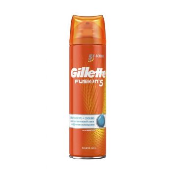 GILLETTE FUSION Гель для бритья Ultra Sensitive+Cooling (для чувствительной кожи c эффектом охлажден
