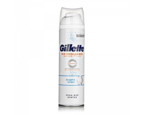GILLETTE SKINGUARD Sensitive Пена для бритья для чувствительной кожи с экстрактом Алоэ Защита Кожи 2