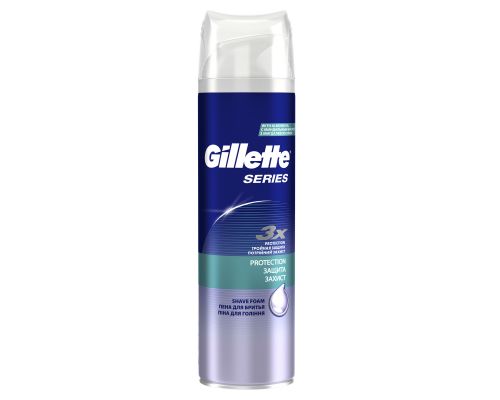 GILLETTE TGS Пена для бритья Protection (защита) с миндальным маслом 250мл