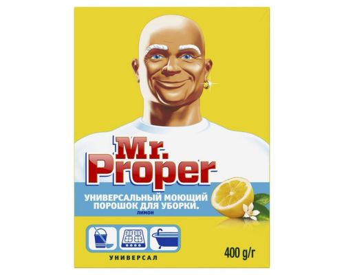 MR PROPER Универсальное чистящее средство для твердых поверхностей Лимон 400г