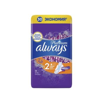 ALWAYS Ultra Ультратонкие Женские гигиенические прокладки Platinum Normal Plus Quatro 30шт
