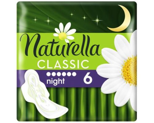 NATURELLA Classic Женские гигиенические прокладки ароматизированные с крылышками Camomile Night Sing