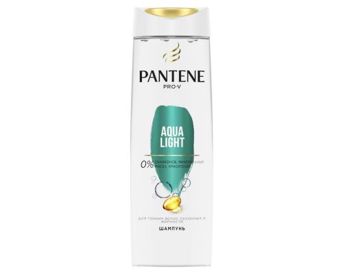 PANTENE Легкий питательный шампунь Aqua Light для тонких / склонных к жирности волос 400мл	501396569